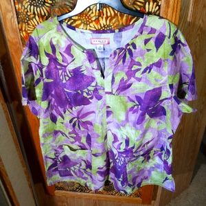 Koi Scrub Top Size 2X